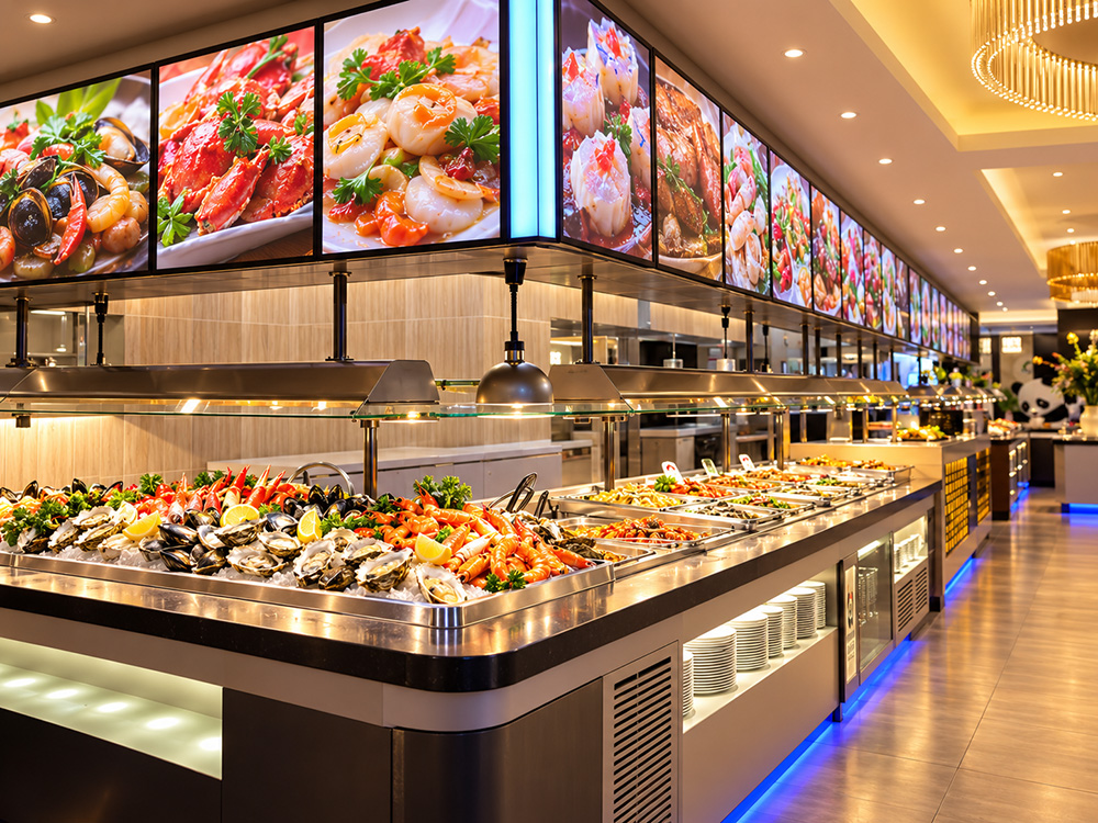 Buffet et espace de service Panda Wok