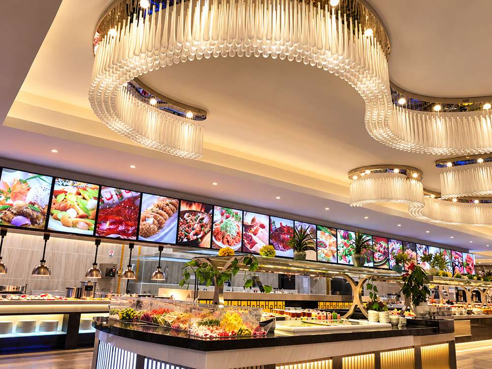 Luminaires du restaurant Panda Wok