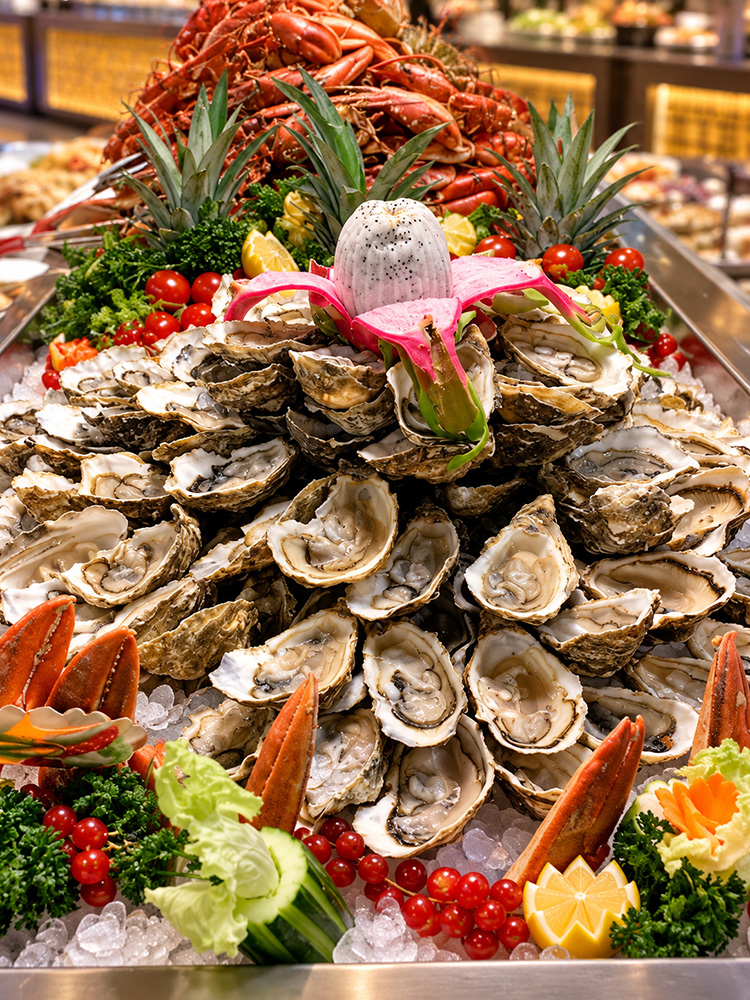 Fruits de mer au buffet Panda Wok
